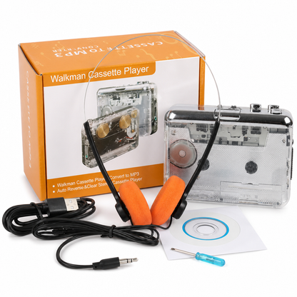 2-i-1 kassetteafspiller og kassette-til-MP3-konverter